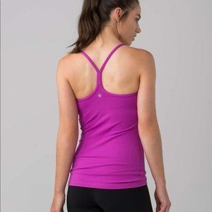 Lululemon Purple Power Y Spaghetti Strap Tank Top Size 4